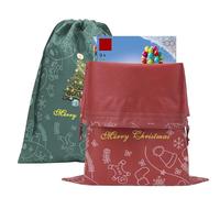 Linkidea Lot de 4 sacs cadeaux réutilisables avec cordon de serrage pour anniversaire, Noël, tissu non tissé pour fête d'enfants, compatible avec les jouets LEGO (multicolore)