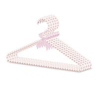 Linkidea Lot de 5 cintres à vêtements en Perles synthétiques, cintres élégants pour vêtements, Robes, magasins de Mariage, Pantalons, placards et Manteaux (Rose)