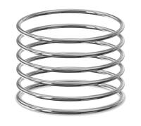 Linkidea Lot de 6 bracelets joncs pour femme de grande taille, en acier inoxydable extra large rond argenté, accessoires de mode, 21,8 cm (L)