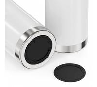 Linkidea Lot de 6 coussinets de fond de bouteille d'eau compatibles avec les bouteilles YETI Rambler Jr. 355 ml, Rambler Bottle 355 ml, 532 ml, silencieux de fond de bouteille d'eau en silicone,