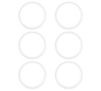 Linkidea Lot de 6 joints de rechange en silicone, joint d'étanchéité rond à ajustement exact compatible avec OmieBox, pièces et accessoires de sécurité alimentaire étanches pour boîte à bento (Blanc)