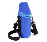 Linkidea Manchon pour bouteille d'eau en néoprène pour eau en bouteille de 16,9 fl oz, compatible avec les bouteilles d'eau Smartwater, Evian, Crystal Geyser, les sacs d'eau isothermes (Bleu)