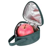 Linkidea Mini sac à goûter, sac de rangement isotherme réutilisable pour fruits, boîte à déjeuner légère et étanche pour pique-nique, travail, utilisation (vert)