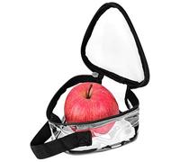 Linkidea Mini sac à goûter, sac de rangement isotherme réutilisable pour fruits, sac à déjeuner portable et étanche pour pique-nique, travail, utilisation (transparent)