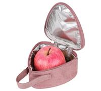Linkidea Mini sacs à goûter, sac de rangement isotherme réutilisable pour fruits, boîte à déjeuner étanche pour pique-nique, travail, utilisation (rose)