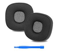 Linkidea Oreillettes de Remplacement compatibles avec Les écouteurs Marshall Major IV/V, Coussinets d’Oreille en Tissu Mesh Noir, Souples et Respirants