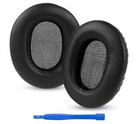 Linkidea Oreillettes de Remplacement pour Meze 99 Classics, Meze 99 Neo, Coussinets d’Oreille (Cuir protéiné/Noir)
