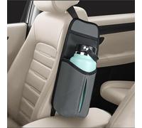 Linkidea Organisateur bouteille d'eau côté siège voiture, compatible avec la bouteille d'eau Yeti Rambler 30oz/36oz, Hydro Flask 32oz/40oz, convient aux grands porte-bouteilles d'eau (Gris)