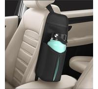 Linkidea Organisateur bouteille d'eau côté siège voiture, compatible avec la bouteille d'eau Yeti Rambler 30oz/36oz, Hydro Flask 32oz/40oz, convient aux grands porte-bouteilles d'eau (Noir)