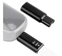 Linkidea Pack de 2 adaptateurs pour Rasoir 8V USB-C, Type-C Femelle vers 8 Volts mâle, tête de Conversion de Charge Compatible avec Philips Norelco OneBlade QP2630, QP2530 (Noir, sans câble)