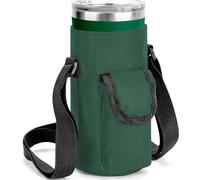 Linkidea Pochette de Transport pour gobelet Compatible avec gobelet Yeti Rambler de 20 oz, Greens Steel Beast, gobelet RTIC, Sac Isotherme en Tissu Oxford avec Poche (Vert armée)