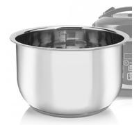 Linkidea Poêle intérieure en acier inoxydable pour cuiseur à riz, compatible avec AROMA-ARC-954SBD, ARC-914SBDS, lavable au lave-vaisselle, sans revêtement, bol de remplacement