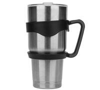 Linkidea Poignée de gobelet compatible avec les gobelets YETI Rambler 30 oz et OZARK TRAIL, poignée antidérapante pour tasse de voyage portable, noire