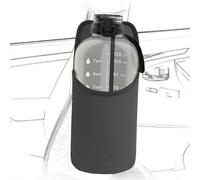 Linkidea Porte-Bouteille latéral Extra Large pour siège Auto, Compatible avec Les Bouteilles EYQ 128oz, Hydracy Sport 78oz, Grand Sac à Suspendre pour siège Auto avec Poche Filet, Gris