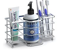 Linkidea Porte-Brosse à Dents ventilé en Acier Inoxydable pour Salle de Bain, Dentifrice, Rasoir, désinfectant pour Les Mains, vanité de comptoir à 6 éviers