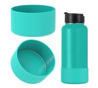 Linkidea Protection de fond de bouteille compatible avec les gourdes IRON °FLASK à large ouverture (32oz/40oz) et à ouverture étroite (32oz), en silicone(Menthe,lot de 2)