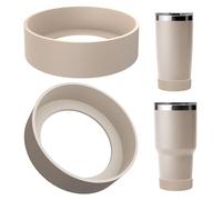 Linkidea Protection de fond de bouteille compatible avec les gourdes YETI Rambler 20 oz/30 oz, les tasses de voyage 20 oz/30 oz et les gobelets à paille 26 oz (Champagne, lot de 2)