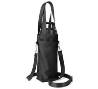 Linkidea Sac à bandoulière pour bouteille d'eau compatible avec YETI Rambler 26 oz, Owala FreeSip 24 oz/32 oz, sac de voyage thermos léger (noir)