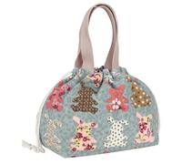 Linkidea Sac à déjeuner pour femme, sac à déjeuner isolé portable, petit sac fourre-tout pour voyager, camping ou travail, compatible avec ITERYN, ELLO, Bentgo, Bentoheaven (Bleu)