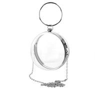 LinkIdea Sac à main rond en acrylique transparent pour femme