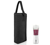 Linkidea Sac de rangement pour mixeur, sac de transport réglable pour smoothie avec dragonne, petit récipient portable compatible avec Hamilton Beach (noir), Noir