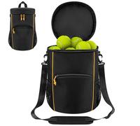 Linkidea Sac de tennis de grande capacité, rangement vertical de qualité supérieure avec fond robuste, organiseur de sport portable avec plusieurs poches, bandoulière pour une utilisation en extérieur