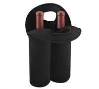 Linkidea Sac de Transport de vin et Sac Isotherme pour 2 Bouteilles de vin, Sac à Main Isotherme en néoprène pour 2 Bouteilles d'eau, Boissons, bière, Sac à Main pour Voyage avec poignée de Transport
