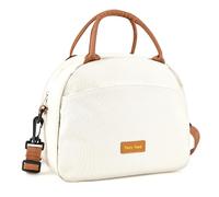 Linkidea Sac de transport pour boîte à lunch chauffante électrique, compatible avec les modèles Aotto 32 oz, Crock Pot 28 oz, DUPASU 60,8 oz, LUNCHEAZE 0,9 L, sans fil 1,2 L et 1,6 L (beige)