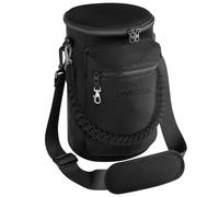 Linkidea Sac de Transport pour Bouteille d'eau de 1 Gallon (128 oz) Compatible avec AQUAFIT, BuildLife, Fidus et la Plupart des Bouteilles d'eau de 128 oz, Sac à bandoulière isolé en néoprène