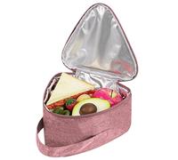 Linkidea Sacs à goûter réutilisables, grande capacité, sac de rangement isotherme pour fruits, boîte à déjeuner anti-fuite pour pique-nique, travail, utilisation (rose)