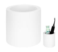 Linkidea Support de Brosse à Dents électrique, en diatomite, Organiseur de comptoir Compatible avec Les brosses à Dents Oral-B IO Series et Philips Sonicare ProtectiveClean (Blanc)