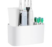 Linkidea Support de Brosse à Dents électrique pour Douche, Support de Dentifrice Auto-adhésif en Plastique Compatible avec Oral-B IO, Philip Sonicare ProtectiveClean