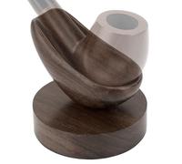 Linkidea Support de pipe à tabac en bois d'ébène, support portable pour pipe à tabac pour homme, support en bois compatible avec la plupart des tuyaux, accessoires de fumage classiques