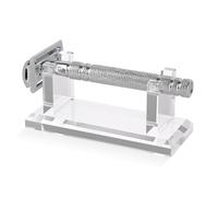 Linkidea Support de rasoir en acrylique pour homme, support de rangement stable, organiseur de comptoir de salle de bain, facile à nettoyer, compatible avec Viking Blade Chief, MK-23C, Shaving