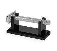 Linkidea Support de rasoir en acrylique pour homme, support de salle de bain stable pour rasoirs de sécurité, facile à nettoyer, compatible avec les rasoirs Viking Blade Chief et Shaving Revolution