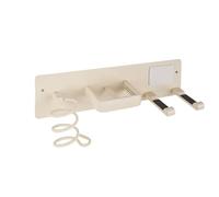 Linkidea Support mural pour sèche-cheveux avec crochet, organiseur d'outils de coiffure pour salle de bain, compatible avec Dyson Supersonic Origin, Supersonic Neural (crème)