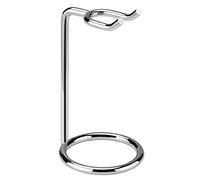 Linkidea Support pour rasoir de sécurité en acier inoxydable, petit support pour rasoirs double tranchant avec manche < 3,5", compatible avec Vikings Blade Chieftain, Odin (Argent/Chrome poli)