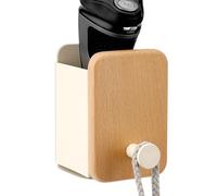 Linkidea Support pour rasoir électrique sans percer, fixation murale auto-adhésive, compatible avec Philips Norelco Série 2-9, accessoires pour salle de bain (Blanc)