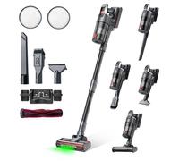 Linkifly-A11 Aspirateur Balai sans Fil, Puissant 48Kpa et 60 Min/Cyclonique/Anti-Enchevêtrement, Poils d'animaux/Tapis/Sols Durs