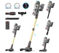 Linkifly XT1 Aspirateur Balai sans Fil Puissant 45KPa/550W/60 Min, LED Intelligent, Anti-Enchevêtrement,Tapis et Poils d’Animaux