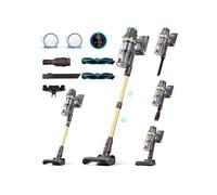 Linkifly XT1 Aspirateur balai sans Fil,Puissant 45KPa/550W, Léger et 60 Min d'Autonomie, Ecran LED Intelligent, Brosse Anti-Enchevêtrement, Adapté