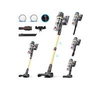 Linkifly XT1 Aspirateur balai sans Fil,Puissant 45KPa/550W, Léger et 60 Min d'Autonomie, Ecran LED Intelligent, Brosse Anti-Enchevêtrement, Adapté