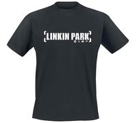 Linkin Park Bracket Logo Homme T-Shirt Manches Courtes Noir L 100% Coton Regular/Coupe Standard