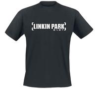 Linkin Park Bracket Logo Unisexe T-Shirt Manches Courtes Noir 100% Coton Regular/Coupe Standard