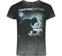 Linkin Park Drip Collage Homme T-Shirt Manches Courtes Gris 100% Coton Regular/Coupe Standard