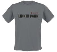 Linkin Park Hybrid Theory Homme T-Shirt Manches Courtes Anthracite 100% Coton Regular/Coupe Standard
