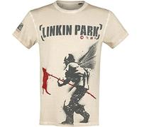 Linkin Park Hybrid Theory Homme T-Shirt Manches Courtes Blanc cassé
