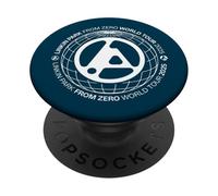 Linkin Park Logo Globe Blanc PopSockets PopGrip Adhésif