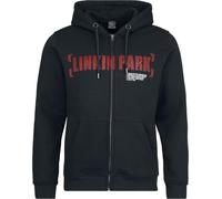 Linkin Park Meteora Rouge Homme Sweat-Shirt zippé à Capuche Noir