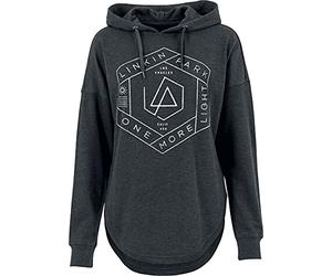 Linkin Park One More Light Femme Sweat-Shirt à Capuche Anthracite chiné S